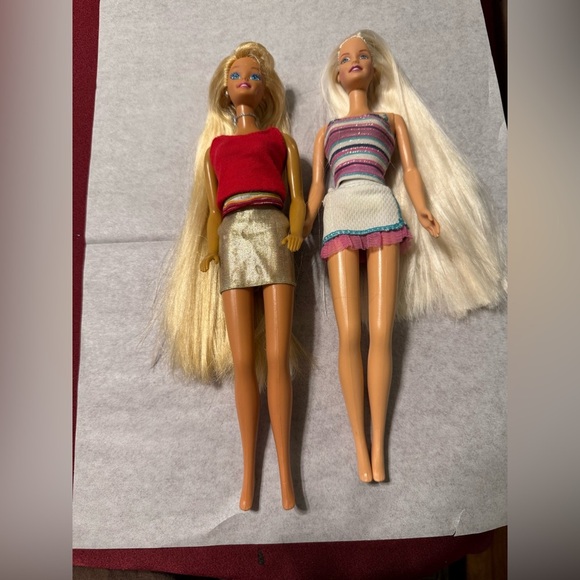 Barbie Other - Two Vintage Barbie Hairtastic Dolls EUC